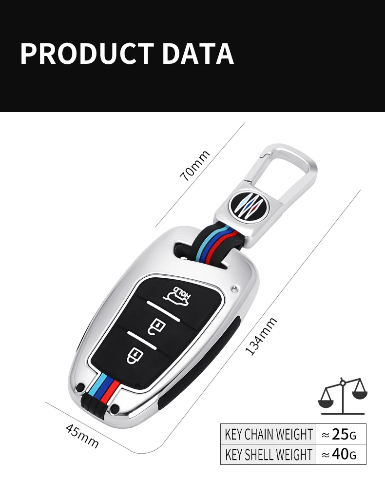 Cover portachiavi in lega per Hyundai Grand Santa Fe IX45 GENESIS EQUUS AZERA 2013 2014 2015 2016 accessori 17 Cover portachiavi in lega per Hyundai Grand Santa Fe IX45 GENESIS EQUUS AZERA 2013 2014 2015 2016 accessori - H028d4ae15bf34aceaed9604ab1428d6eJ