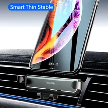 LINGCHEN гравитационный Автомобильный держатель для телефона, автомобильный держатель на вентиляционное отверстие, без магнитного держателя для мобильного телефона, gps подставка для iPhone XS MAX Xiaomi