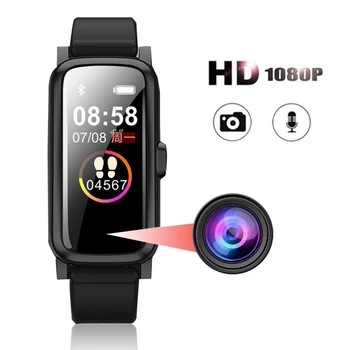 

IP68 Waterproof Spied Smart Watch Camera Invisible HD 1080P Video Voice Recorder Mini Secret Camera Heart Rate Monitor Wristband