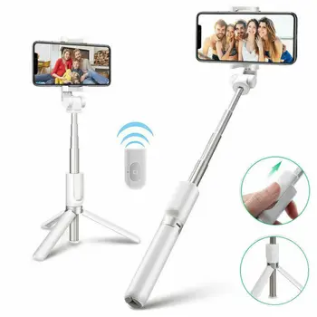 

L01 Wireless Bluetooth Selfie Stick Shutter Remote Extendable Tripod Phone Holder