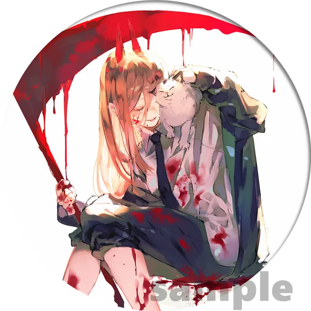 Anime Chainsaw Man Badge Makima Brooch Pin Cosplay Badges For Cloth Backpack Cosplay Anime Accessories 19