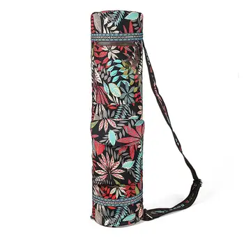 

Portable Yoga Mat Bag Canvas Yoga Mat Carry Bag Printed Gym Fitness Yoga Mat Carry Pouch Shoulder Bag Yoga Mat Storage Bags