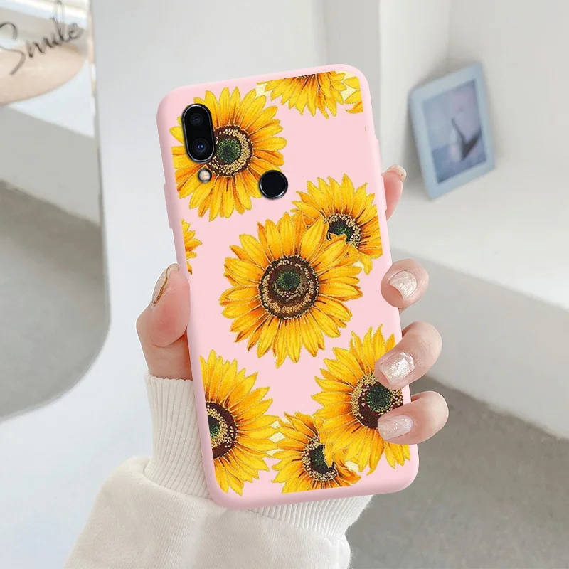 For Meizu note 9 Protective Shell Silicone Soft Shell Phone Case Candy Color Case Fashion Silicone Color Chrysanthemum meizu phone case with stones lock Cases For Meizu