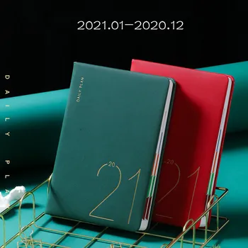 

365 DaysThicken Agenda 2021 Organizer Notebook Hardcover Daily Weekly Yearly Planner Diary Journal School Office Stationery