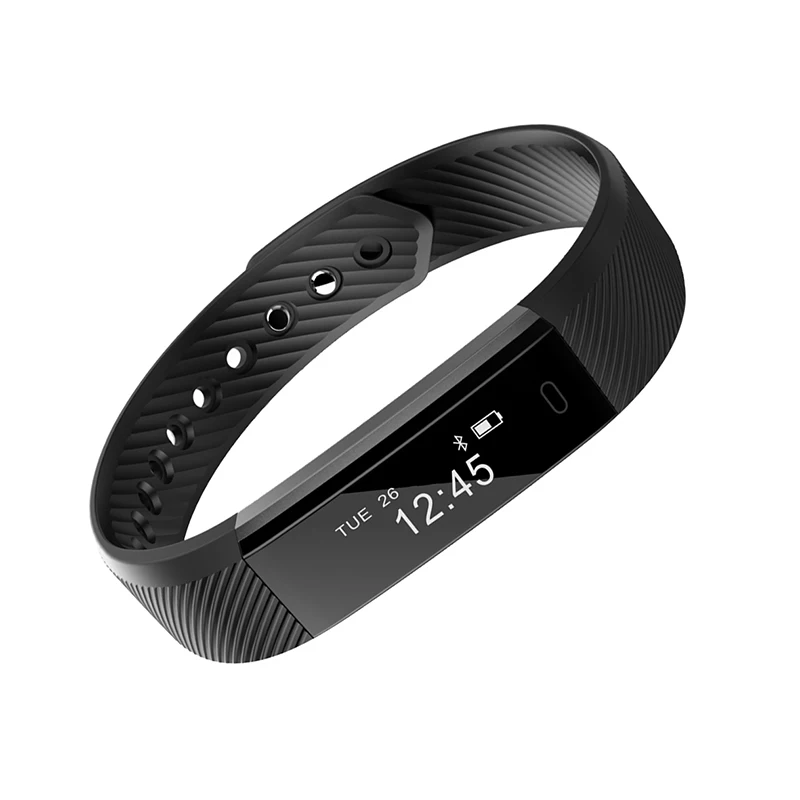 Водонепроницаемые Смарт-часы с Bluetooth для женщин, спортивный браслет, фитнес-трекер, шагомер, умный Браслет, смарт-браслет для IOS Android - Цвет: Черный