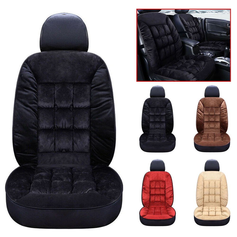 

Universal Winter Front Car Seat Cushion Soft Warm Cover Pad Mat Plush 110*50cm