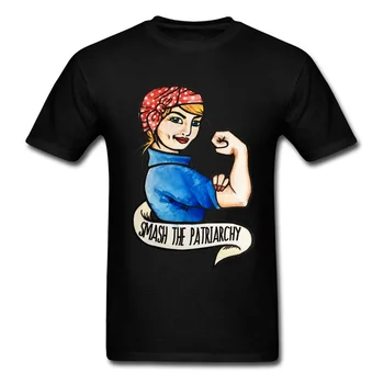

Smash the Patriarchy Normal T Shirts for Boys 100% Cotton Summer/Autumn Tops Tees Clothing Shirt Short Sleeve O Neck