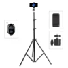 Portable 200cm Selfie foto trípode Stand para teléfono móvil cámara Digital anillo lámpara con Bluetooth remoto ► Foto 2/6