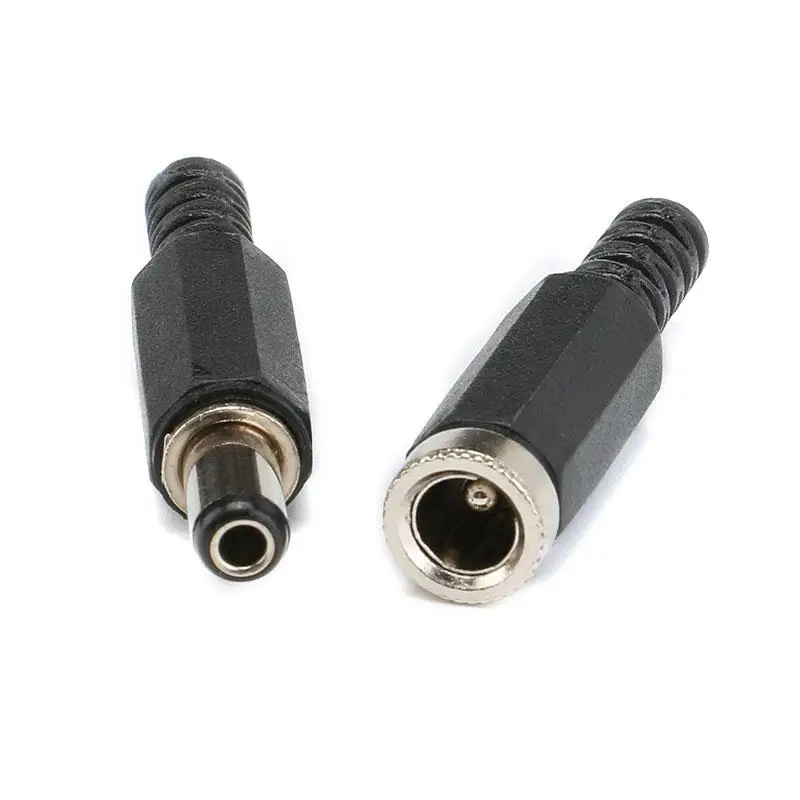 10pcs 5.5X2.5mm DC Power Female Jack Plugs Socket Plug Male Connetors Kit DIY Adapter Connector 5.5-2.5mm (3)