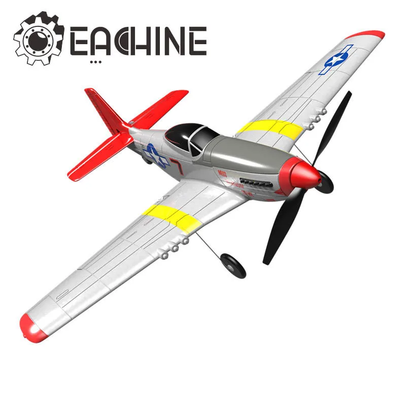 Eachine Mini P-51D EPP 400mm Wingspan 2.4G 6-Axis Remote Control RC Airplane Trainer Fixed Wing RTF One Key Return for Beginner