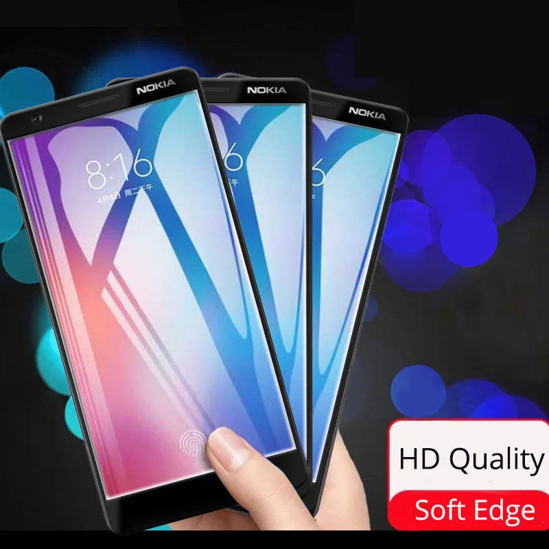 

2Pcs/Lot HD Tempered Film For Nokia 2 3 3.1 Protective Glass on the For Nokia 5 6 6.1 Clear Screen Protector For Nokia 3 6 2018