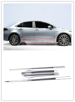 

Fit For Toyota Corolla E210 Sedan 2019 2020 Car Styling Chrome Car Body Door Mouldings Decor Cover Trim 4pcs Auto Accessories