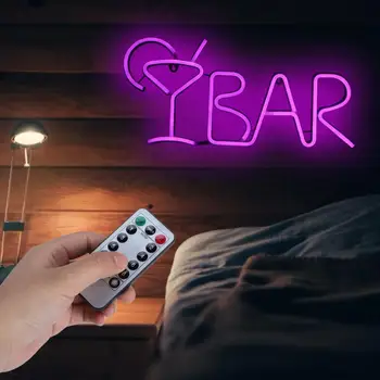 

LED Night Light BAR Letters Shaped Neon Light Shop Signs Light For Party Bar Home Desk Decoration