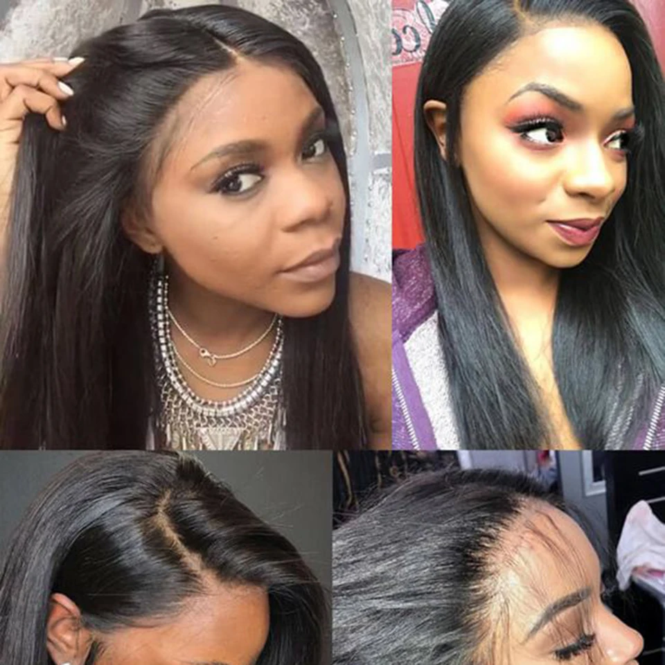 HD-Lace-Front-Human-Hair-Wigs-For-Black-Women-Cheap-Brazilian-Straight-Transparent-Front-Lace-Wig