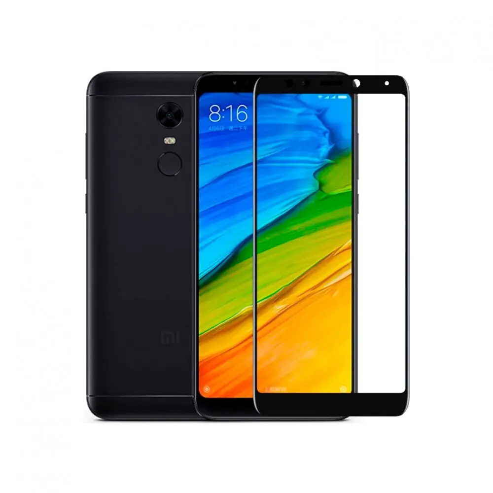 Защитное стекло Dismac для Xiaomi Redmi 5 Plus Silk Screen Glass - Black | Мобильные телефоны и
