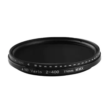 

Neutral Density Fader Variable Adjustable Variable Frame 77 52 72 mm Lens Metal 49 55 ND400 to 49-77mm ND2 ND 67 V2V6