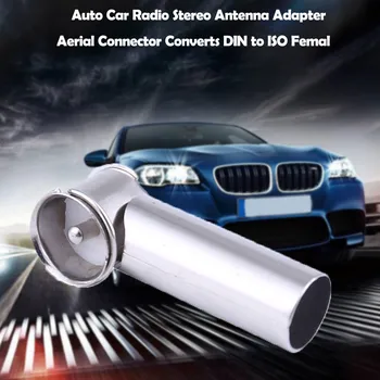

Auto Car Radio Stereo Antenna Adapter Aerial Connector Converts DIN to ISO Femal