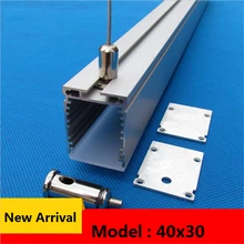 10-30 шт./лот 40 дюймов 1 м 30 мм широкий светодиодный алюминиевый профиль, подвесной светодиодный осветительный канал, подвесной офисный коммерческий профиль