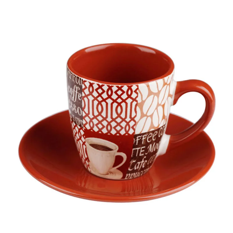 Кофейная чашка в европейском стиле комплект блюдца британская чайная блюдо