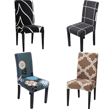 

Spandex Chair Cover Chair Seat Covers Stretch Elastic SlipcoversFor Dining Room Kitchen Wedding Banquet Hotel
