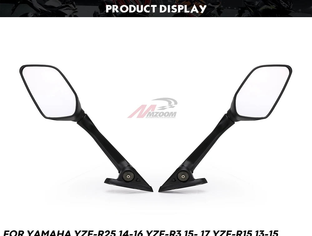 Боковые зеркала для мотоцикла, зеркала заднего вида для Yamaha YZF R3 R25 YZF-R3 YZF-R25