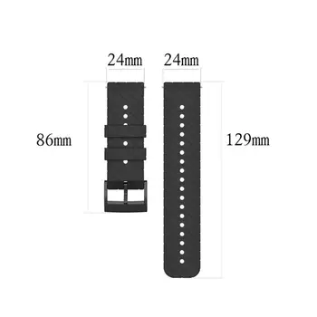 

Silicone Watch Strap Twill Pattern Wristband for Suun-to9/Suun-to9 Baro Watch R9UA