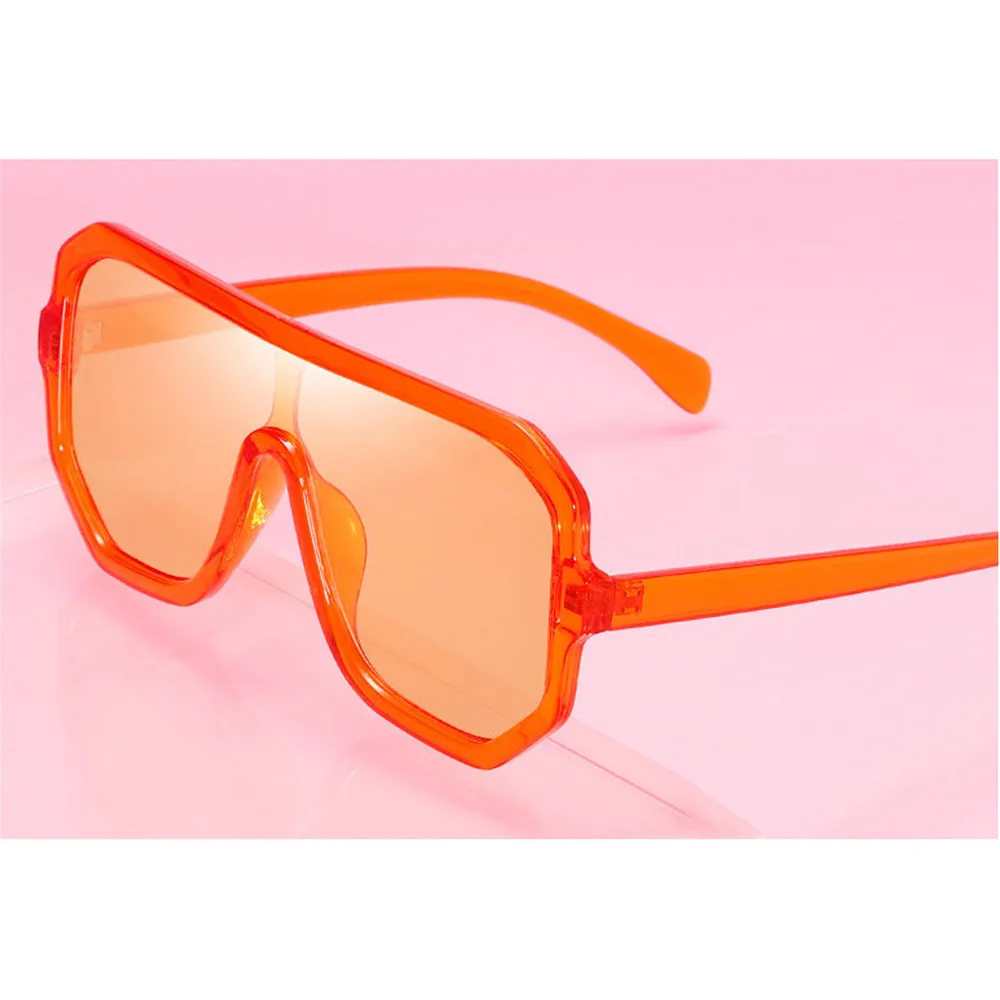 One-piece Square Sunglasses Women Gradient Lens Retro Mirror Rimless Sun Glasses Vintage punk Eyewear UV400 with box FML