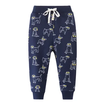 

Jumping Baby Clothes Cartoon Animals Boys Girls Sweatpants for Spring Fall Children Clothing Drawstring Kids Trousers Boys Pants