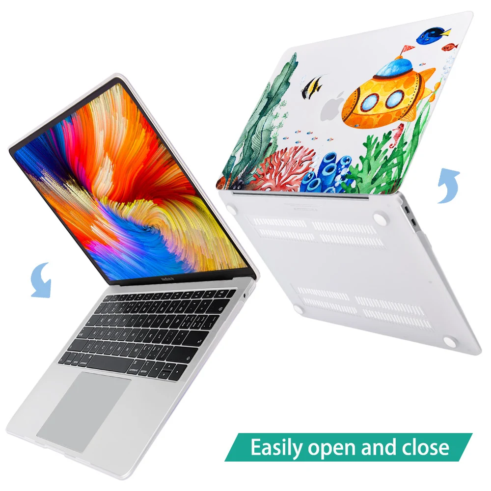 Redlai шаблон пластиковый жесткий корпус чехол для MacBook Pro 16 дюймов A2141 с сенсорной панелью Pro 13 Air 11 13 дюймов
