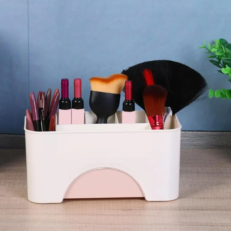 

Make Up OrganizerFoldable Cosmetic Storage Box Desktop Plastic Container Desktop Storage Box Storage Organizer Home Accessories
