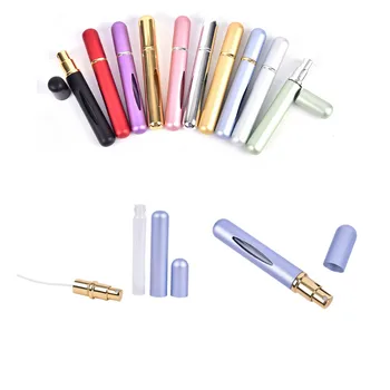 

5ml Portable Mini Travel Refillable Bottles Perfume Spray Bottle Aluminum Atomize Travel Container Multi-color
