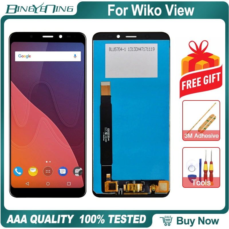 Новинка оригинальный дигитайзер для Wiko View LCD и сенсорного экрана модуль дисплея