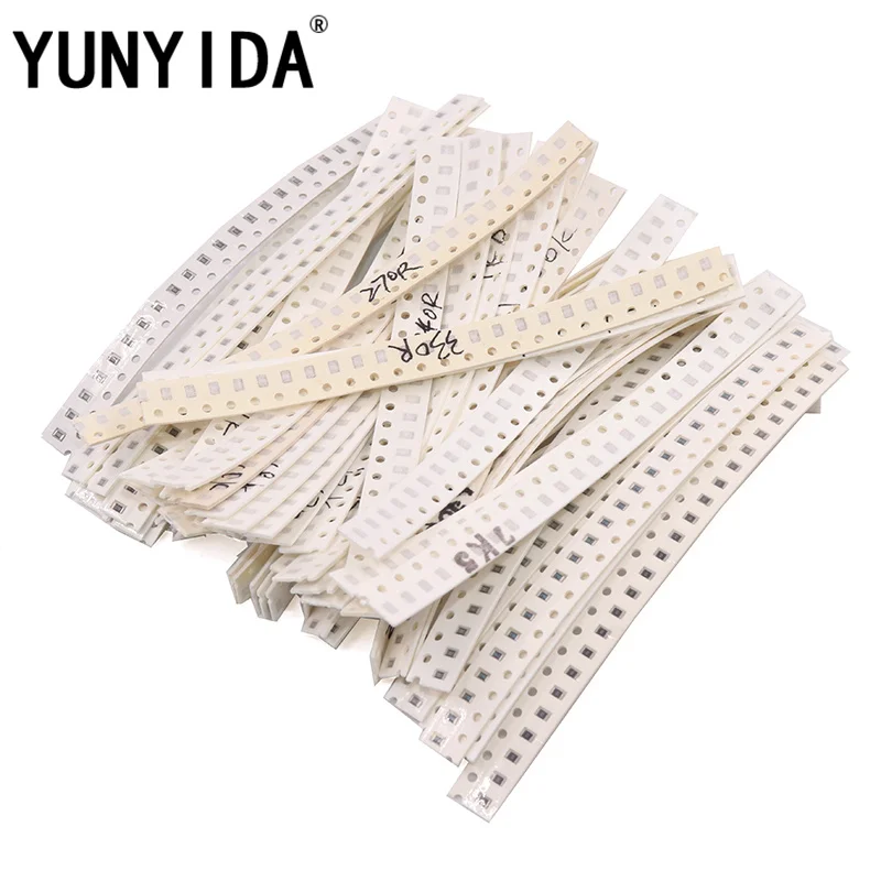 0805 SMD Resistor Kit 0805 SMD Resistor Kit Assorted 1ohm-10M ohm 1% 60valuesX 25pcs=1500pcs Sample