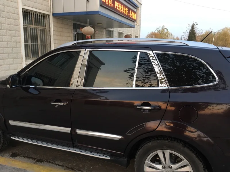 Нержавеющая сталь окна автомобиля планки для Inokom santa fe 2006 2007 2008 2009 2010 2011 2012 hyundai santa fe