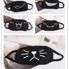 1 шт., унисекс, мягкая хлопковая маска, зимняя, дышащая, черная, противопылевая маска, маска для лица, мульти стиль