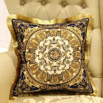 

Europe Cushion Cover Flower Plush Sofa Pillow Cases Decorative Home Decor Office 45x45cm Car Bedroom Accessories