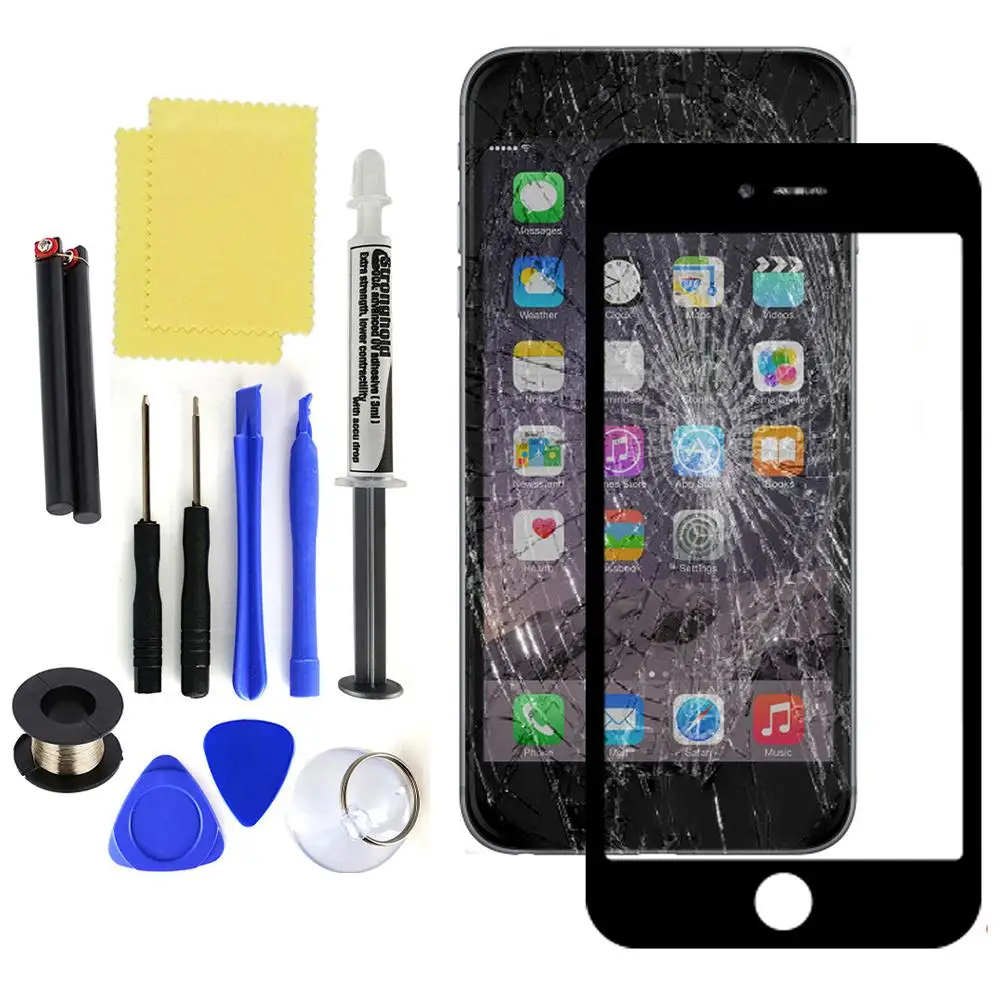 2020 запасной внешний передний стеклянный экран LOCA Glue Kit для iPhone 6 6S 7 8 Plus|Экраны