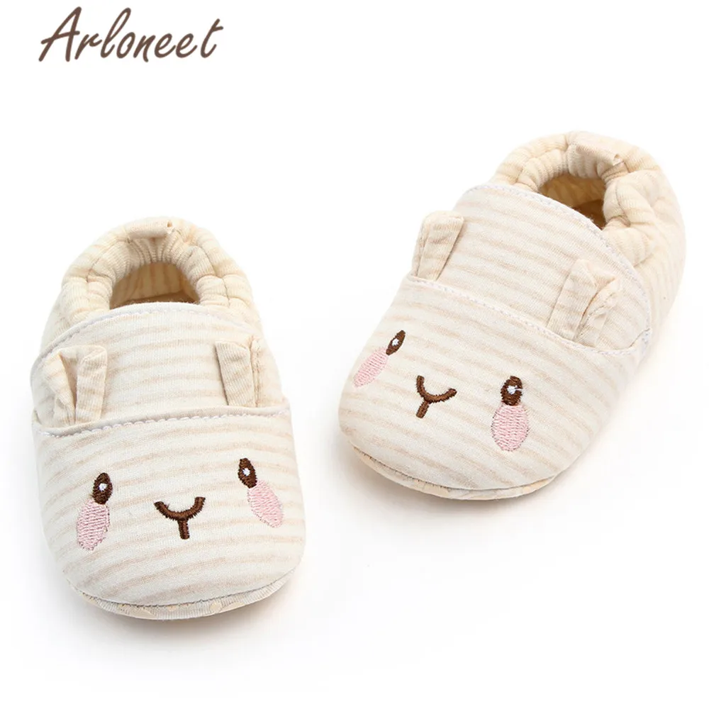 ARLONEET newborn shoes winter girls baby first walkers Cotton cartoon bear Anti-slip Sneakers kids newborn girls first walkers