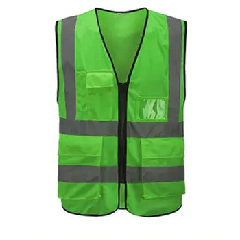 

Multi-pocket Reflective Vest Riding Traffic Vest Safety Railway Coal Miners Uniform Vest Breathable Reflective Vest