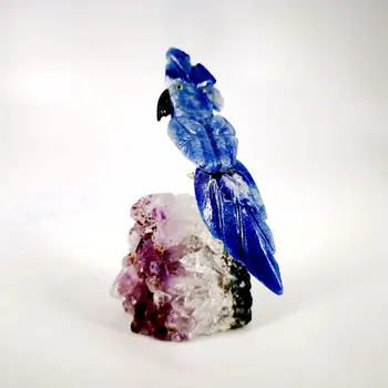 

Natural Beautiful Lapis Lazuli Birds Of Joy Healing Chakras Energy Spirit Crystal Tiger Eye Household Decoration Gem