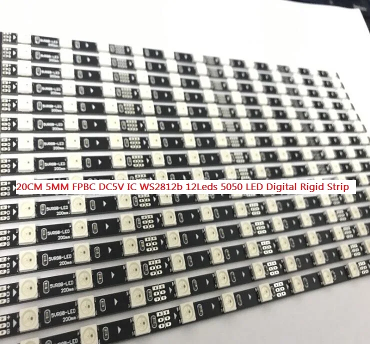 5mm 5050 20CM 12灯幻彩硬灯条-1