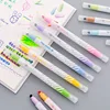 12 pcs/pack Magic Discoloration Double-Headed Highlighters Art Markers Fluorescent Color Pen Fine Liner School Office Stationery ► Photo 3/3