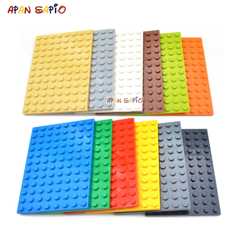 20pcs DIY Building Blocks 8x12 Dots Thin Figures Bricks Educational Creative Size Compatible With Brand Toys for Children