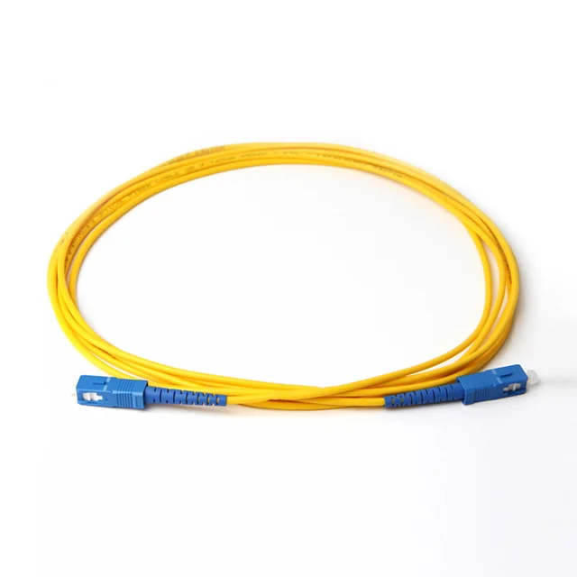 OUTEST SC to SC Fiber Patch Cord Jumper Cable SM Simplex Single Mode Optic for Network 3m 2