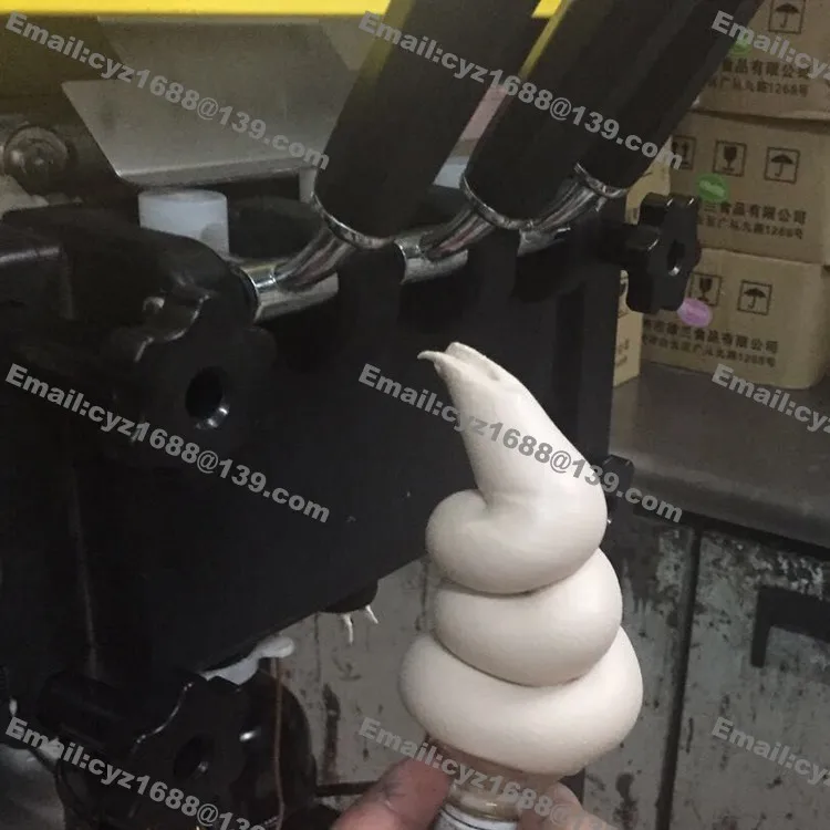 Из нержавеющей стали коммерческое использование 110v 220v электрический 3 ароматизатор мороженое конус машина для мягкого мороженого