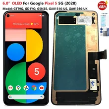 Bloc écran tactile Lcd OLED de remplacement, 6.0 pouces, pour Google Pixel 5=