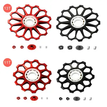 

11T 13T Mountain Road Bicycle Rear Wheel Bearing Guide Wheel Ceramic Bearing Wheel Rear Derailleur Pulley Riding Accessories