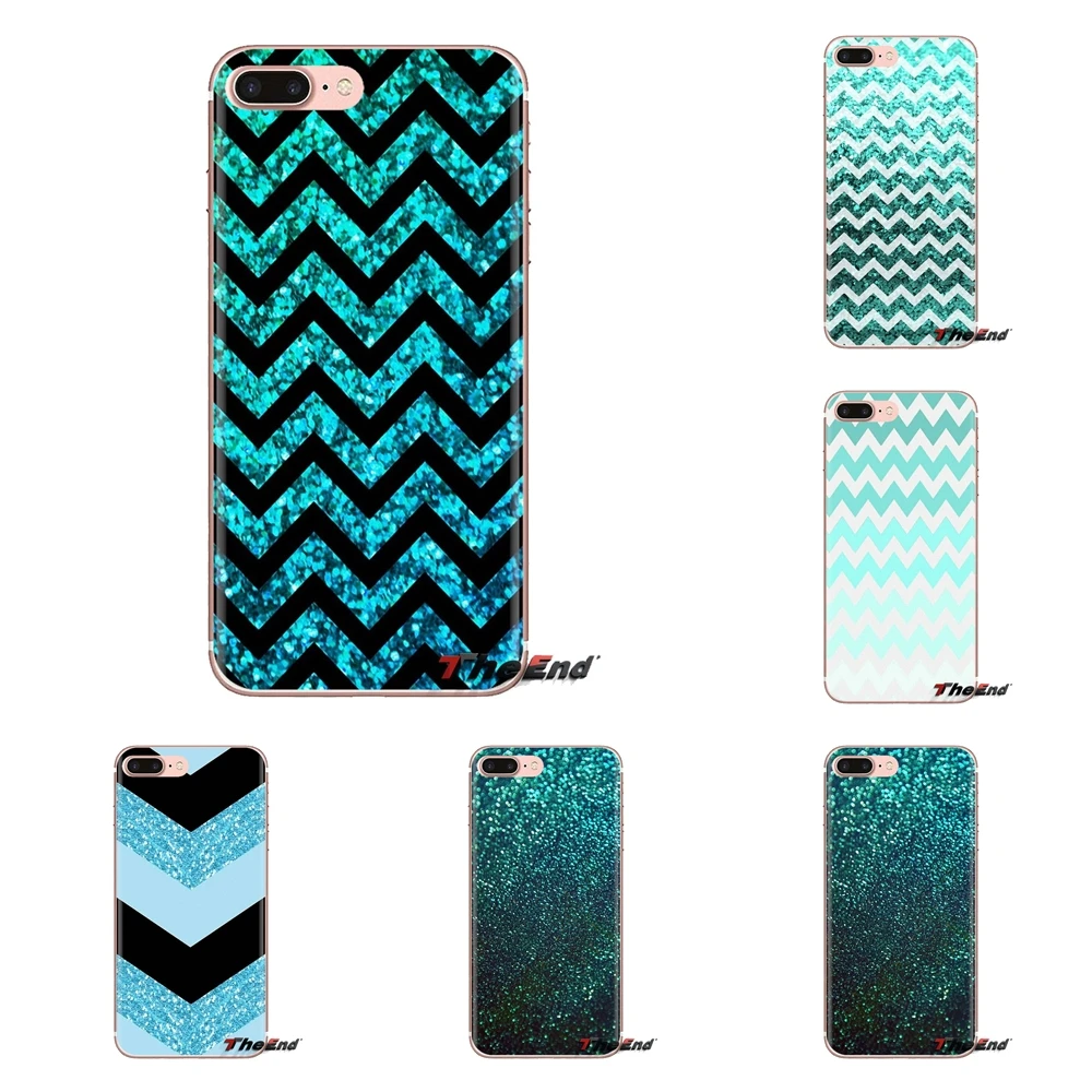 TPU Transparent Cases Covers Aqua Silver Green Mint Glitter For Xiaomi Redmi 4A S2 Note 3 3S 4 4X 5 Plus 6 7 6A Pro Pocophone F1 |