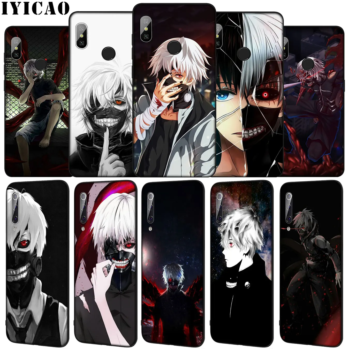 IYICAO Tokyo Ghoul anime Kaneki Ken Soft Phone Case for Xiaomi Mi 10 9 9T A3 Pro 8 SE A2 Lite A1 CC9 CC9E 6 pocophone f1 Mi10 | Мобильные