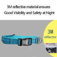 Reflective Padded Nylon Dog Collar & Leash